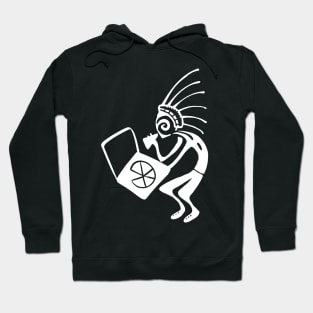 Kokopelli pizza white Hoodie